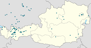 Map of Ehrwald with markings for the individual supporters