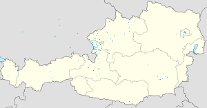 Kart over Salzburg med markører for hver supporter