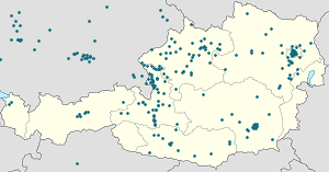 Map of Bad Gastein with markings for the individual supporters