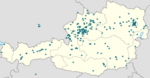 Map of Gmunden District with markings for the individual supporters