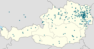 Карта на KG Ottakring с маркери за всеки поддръжник