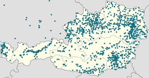 Biresyel destekçiler için işaretli Avusturya haritası