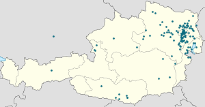 Karte von Wien mit Markierungen für die einzelnen Unterstützenden