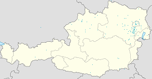 Mapa mesta Dolné Rakúsko so značkami pre jednotlivých podporovateľov