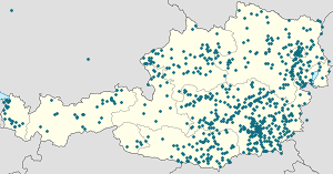Map of Austria with markings for the individual supporters