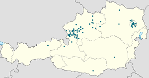 Map of Mondsee with markings for the individual supporters