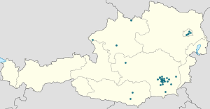 Map of Graz with markings for the individual supporters