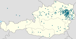 Map of Wienerwald with markings for the individual supporters
