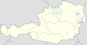 Map of Grünbach, Upper Austria with markings for the individual supporters