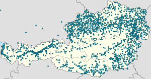 Map of Austria with markings for the individual supporters