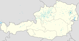Mapa Powiat Gmunden z zaznaczonymi osobami wspierającymi