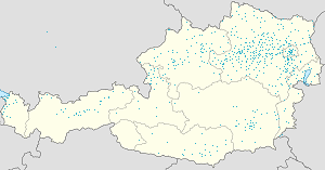 Карта на Долна Австрия с маркери за всеки поддръжник