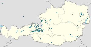 Map of Zell am See District with markings for the individual supporters