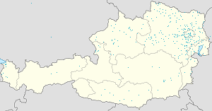 Map of Österreich with markings for the individual supporters