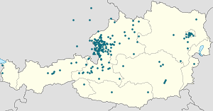 Map of Salzburg (federal state) with markings for the individual supporters