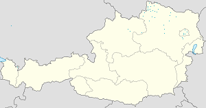 Mapa mesta Gmünd so značkami pre jednotlivých podporovateľov