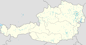 Kart over Österreich med markører for hver supporter