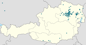 A(z) Sankt Pölten térképe címkékkel minden támogató számára