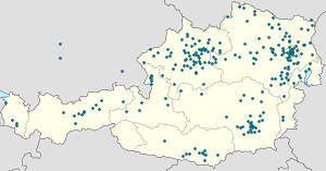Map of Austria with markings for the individual supporters