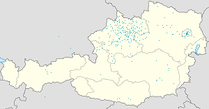 A(z) Felső-Ausztria térképe címkékkel minden támogató számára