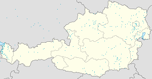 Zemljevid Avstrija z oznakami za vsakega navijača