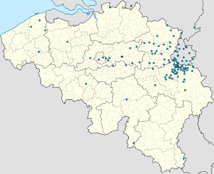 Map of Voeren with markings for the individual supporters