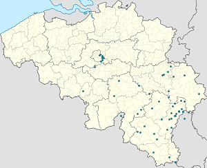 Map of Gouvy with markings for the individual supporters