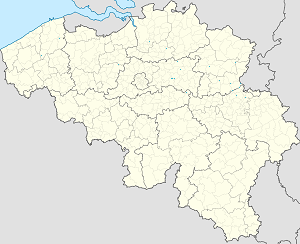 Mapa města Arrondissement Tongeren se značkami pro každého podporovatele 