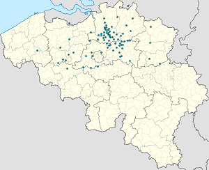 Biresyel destekçiler için işaretli Duffel haritası