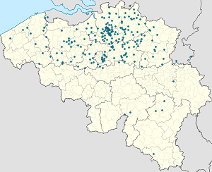Mappa di Provincia d'Anversa con ogni sostenitore 