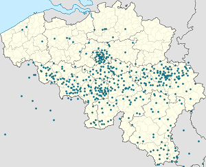 Belgija žemėlapis su individualių rėmėjų žymėjimais
