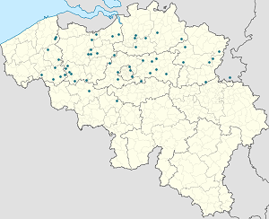Mapa Belgia ze znacznikami dla każdego kibica