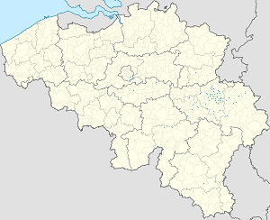 Karte von Provinz Lüttich mit Markierungen für die einzelnen Unterstützenden