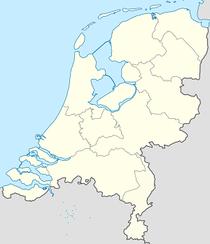 Kort over Kongeriget Nederlandene med tags til hver supporter 