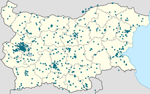 Map of Ivaylovgrad with markings for the individual supporters