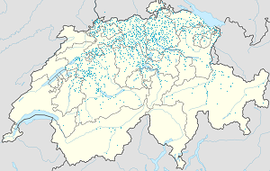Karte von Schweiz mit Markierungen für die einzelnen Unterstützenden