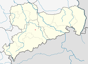 Map of Saxony with markings for the individual supporters