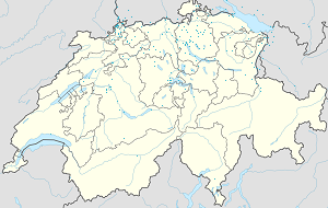 Karte von Schweiz mit Markierungen für die einzelnen Unterstützenden