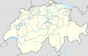 Karte von Schweiz mit Markierungen für die einzelnen Unterstützenden