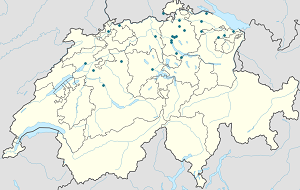 Map of Switzerland with markings for the individual supporters
