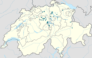 Map of Oberkirch with markings for the individual supporters