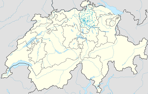 A(z) Zürich kanton térképe címkékkel minden támogató számára