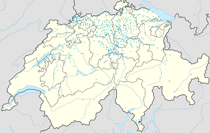 Karta mjesta Švicarska s oznakama za svakog pristalicu