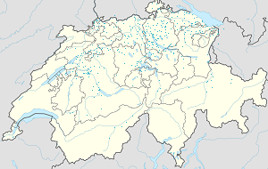 Kort over Schweiz med tags til hver supporter 