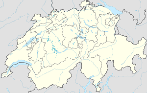 Zemljevid Verwaltungskreis Thun z oznakami za vsakega navijača