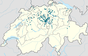 Map of Lucerne with markings for the individual supporters