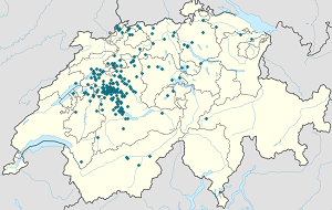 Map of Vechigen with markings for the individual supporters