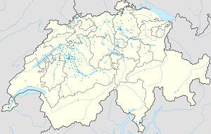 Berno kantonas žemėlapis su individualių rėmėjų žymėjimais