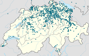 Map of Pfäfers with markings for the individual supporters