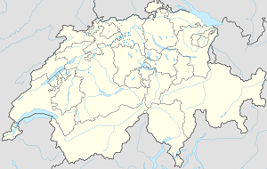 Kaart van Aarau met markeringen voor elke ondertekenaar